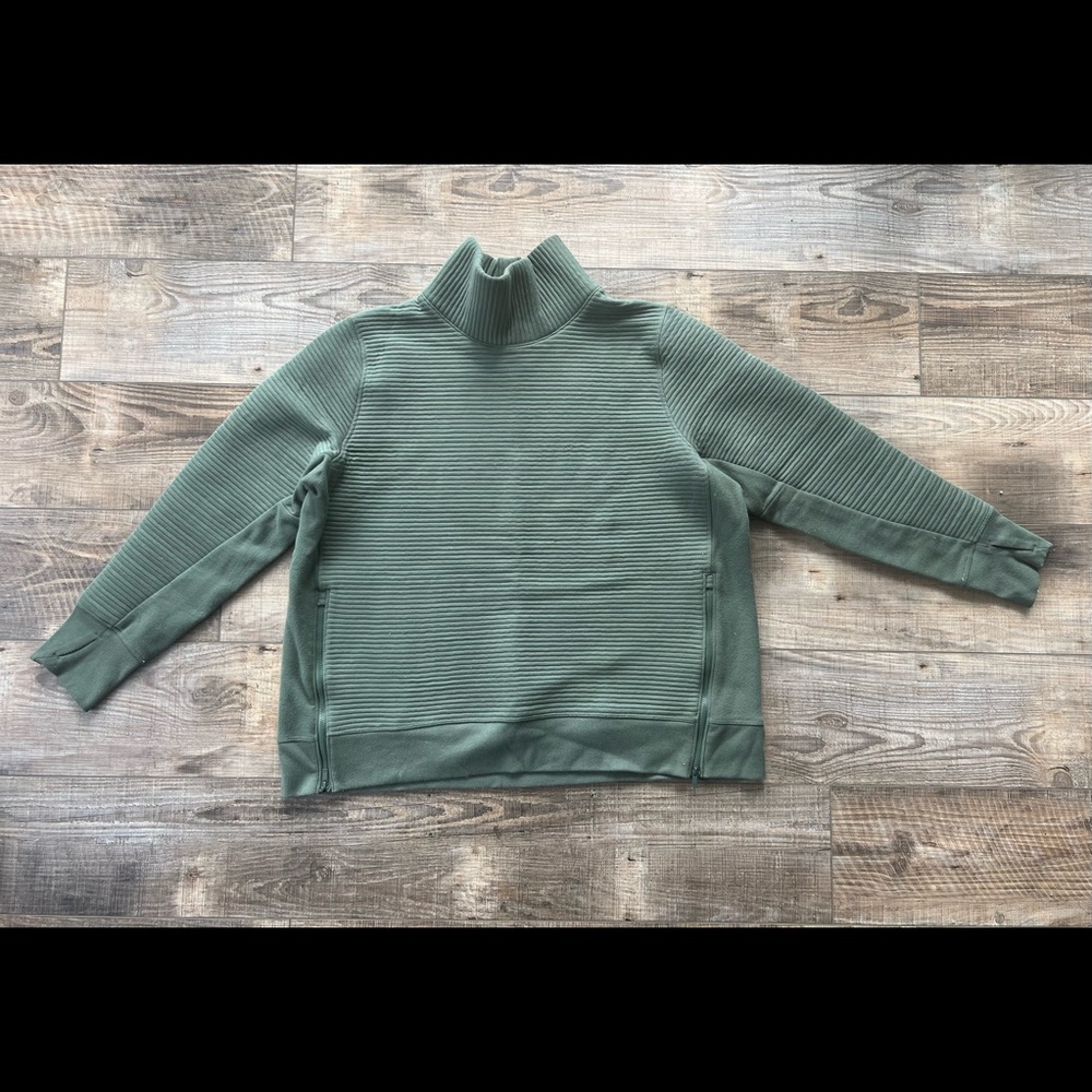 Oversized mock turtleneck sweatshirt